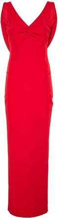 V:PM ATELIER Salma maxi dress - women - Polyester/Spandex/Elastane/Spandex/Elastane/Polyester - 36 - Red
