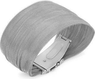 HMY Jewelry Stainless Steel Mesh Bracelet in Metallic at Nordstrom Rack