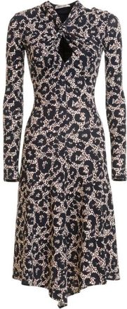Roberto Cavalli Leopard Print Long-Sleeved Dress, Brand Size 38 ( US Size 4 )