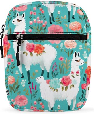 Generic Cute Llama Crossbody Bag Adjustable Satchel Cute Shoulder Bag Lightweight Sling Bags