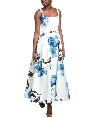 Nicholas Sorelle Linen-Blend Midi Dress