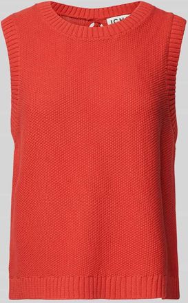 Ichi Tanktop in Strick-Optik Modell DOTTIES in Rot, Gr&ouml;&szlig;e XL