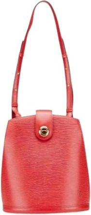 Louis Vuitton Pre-owned Bucket Bags, female, Red, Size: ONE SIZE Pre-owned Bucket Bag