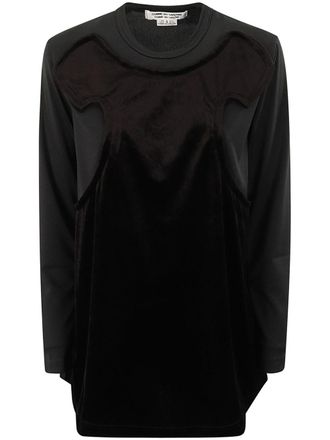 Comme Des Garçons x Poly velveteen top - Black