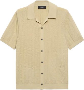 Theory Camicia con motivo spigato - Toni neutri