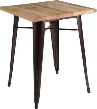 Premier Housewares ALDGATE MET TABLE ASH TOP