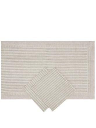 Brunello Cucinelli placemat and napkin set - unisex - Linen/Flax - One Size - Neutrals
