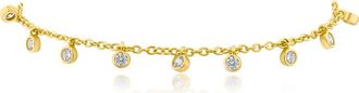 Kenneth Jay Lane Cubic Zirconia Charm Bracelet in Gold Plated Brass at Nordstrom