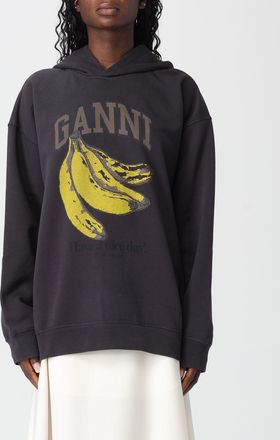 Ganni Sweatshirt GANNI Woman color Charcoal
