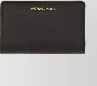 Michael Kors leather cardholder with logo detail and id window