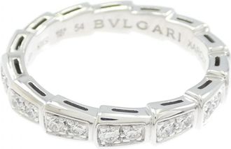 Bulgari White Gold (18K) Band Ring (Pre-Owned)