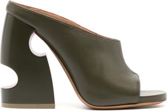 Off-white 120mm Pop Meteor sandals - women - Calf Leather/Calf Leather/Calf Leather - 40 - Green