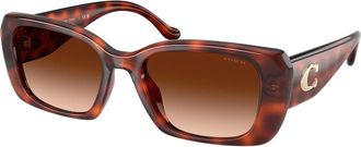 Coach HC8435U CBY82 577474 Womens Sunglasses Tortoiseshell Size 54