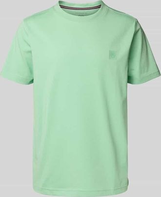 Lerros T-Shirt mit Label-Detail in Mint, Größe XXXL