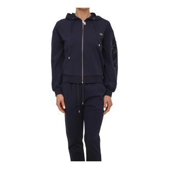 Liu Jo Zip-through Sweatshirt - female - Liu Jo - Zip-throughs - Blue - M - Sweatshirts & Hoodies