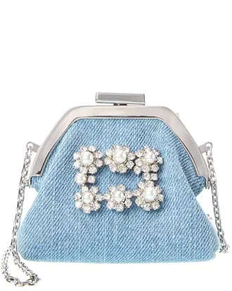 Roger Vivier Denim Shoulder Bag