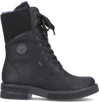 Rieker Gesloten Booties Enkellaarsjes - Dames - Veterlaarzen - Zwart - 37 EU - Schoenen