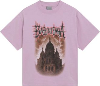 Balenciaga T-Shirts, female, Pink, Size: XS Sacr&eacute; Coeur T-shirt