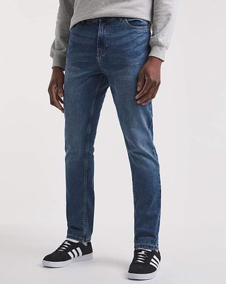 Jacamo Stonewash Slim Fit Stretch Jeans