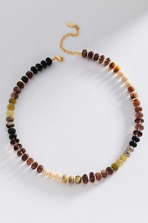 Anthropologie Rainbow Stone Necklace