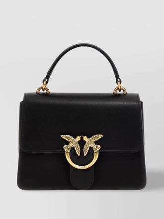 Pinko love bag one mini leather top handle bag