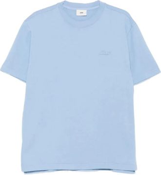 Autry Tonal Logo Tee - Heren - T-shirts - Blauw - L - Katoen - Tops