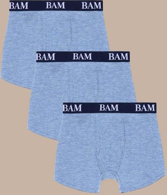 BAM Regular Fitted Air Bamboo Boxers - 3 Pack - XX-Large