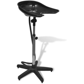 vidaXL Lavacabezas Port&aacute;til De Peluquer&iacute;a, Negro Vidaxl