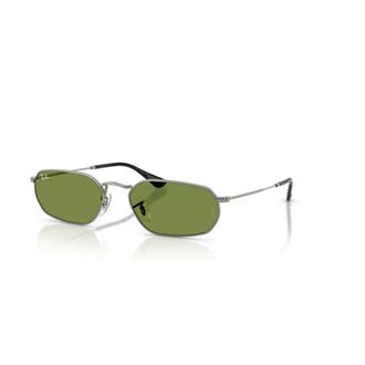 Ray-Ban Metalen Irregular Zonnebril - unisex - Zonnebrillen - Grijs - 54 MM - Accessoires
