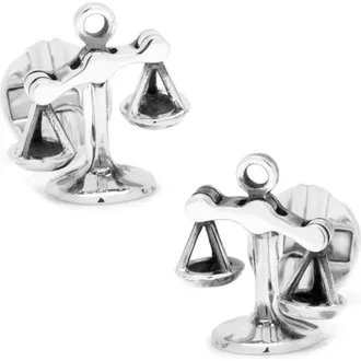 Cufflinks Inc. Ox and Bull Trading Co. Scales of Justice Cuff Links in Silver at Nordstrom