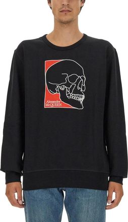 Alexander McQueen Sweatshirt With Logo-Uomo