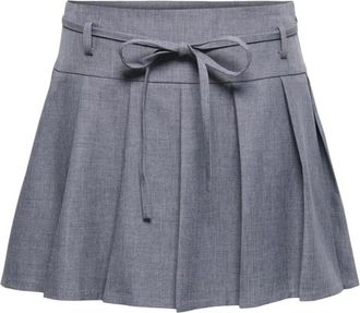 Only Polyester Mix Rok met Elastaan - Dames - Korte rokken - Grijs - 2XS - Polyester - Rokken