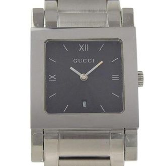 Gucci Pre-owned roestvrijstalen horloge - Dames - Vintage Horloges - Zwart - ONE Size - Vintage