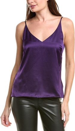 L'agence Gabriella V-Neck Silk Tank