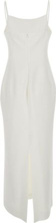 Givenchy Womens Long Dress White Viscose Blend