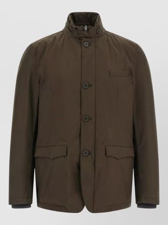 Herno single-breasted padded coat