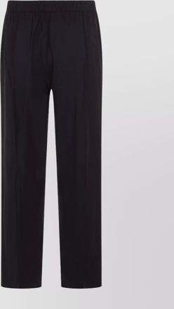 Fabiana Filippi elastic waistband pleated straight leg trousers