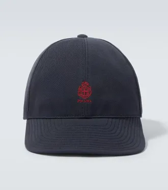 Prada Logo canvas baseball cap