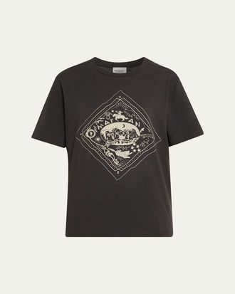 Isabel Marant Zewel Mayan-Print Cotton T-Shirt