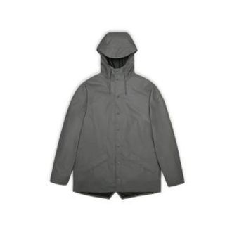 Rains Stijlvolle Waterdichte Jas - Heren - Regenjassen - Grijs - L - Polyester - Jassen