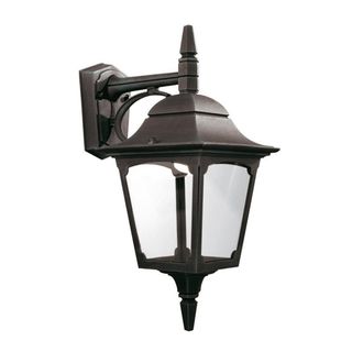 Netlighting Chapel 1 Light Outdoor Wall Lantern Light Black IP44 E27