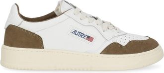 Autry White Blue Suede Accents Premium Low-Top Sneakers