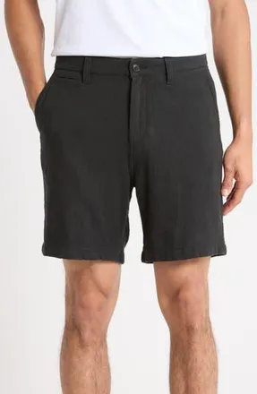 John Varvatos Johnny Cotton Shorts in Black at Nordstrom Rack, Size 28