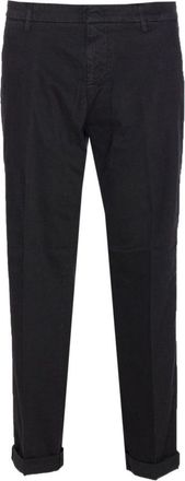 Dondup Classic Black Cotton Jeans With Functional Pockets