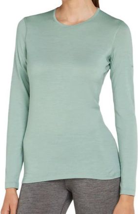 Icebreaker Merino 200 Oasis Long Sleeve Top In Moss
