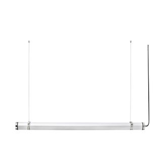 Netlighting Scuba 120cm Outdoor Pendant Ceiling Light Chrome IP66 3000K in Grey