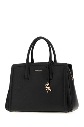 Michael Kors Womens Black Leather Laila Handbag Borse A Mano Bag
