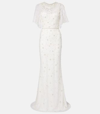 Jenny Packham Bridal - Abito lungo Sylvia con perline