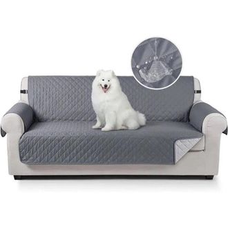OEM Funda Para Sof&aacute; Tuserxln - Quuryaze - 3 Plazas - Impermeable - Gruesa Antideslizante - Gris Oscuro