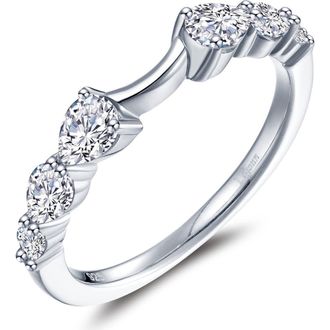 Lafonn Contour Simulated Diamond Ring in Silver at Nordstrom, Size 7